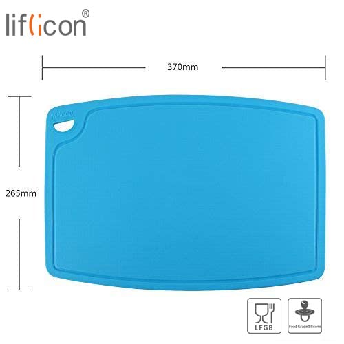Extra Large Thick Silicone Cutting Boards for Kitchen 14.6'' x 10.43'' Flexible Cutting Chopping Boards