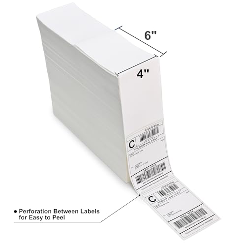 L LIKED 4 x 6 Thermal Labels Fanfold (5000 Count)