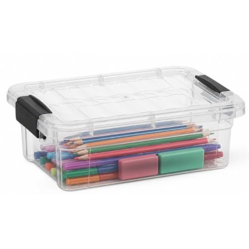 1.27 Quart Clear Plastic Storage Containers with Lids