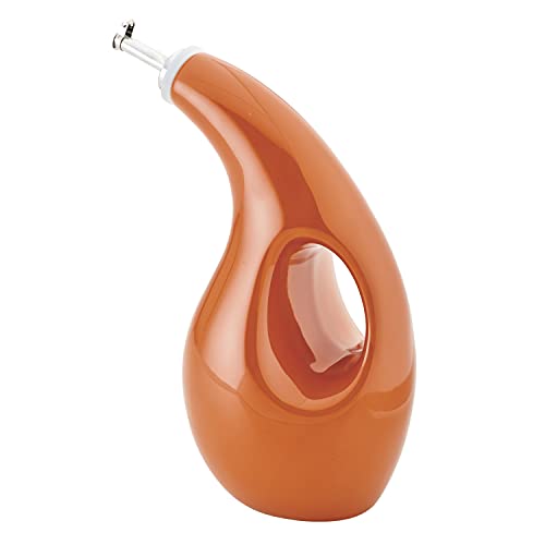 48466 Ceramic EVOO Oil and Vinegar Dispensing Bottle with Spout