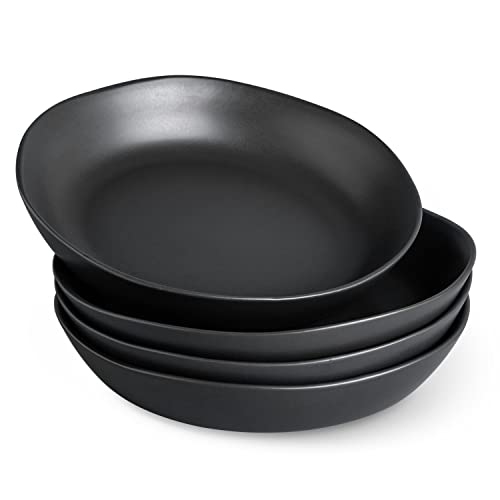 9.75'' Ceramic Large Pasta Bowls (4 Count)