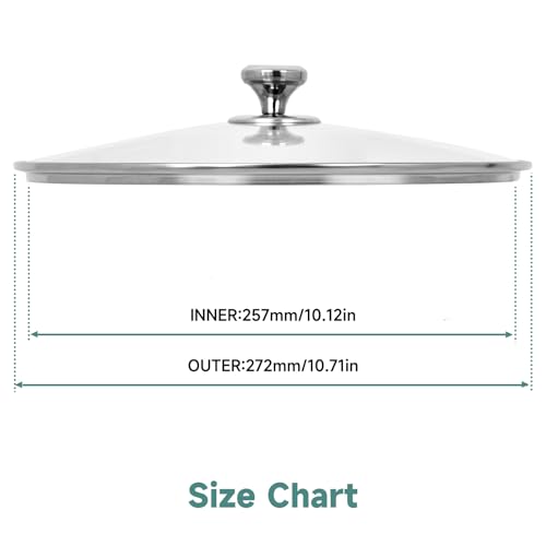 10.25 In Glass Lid for Frying Pan