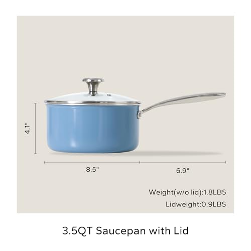 Nonstick Ceramic Sauce Pan With Lid