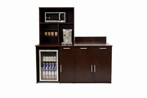 Door Storage Cabinet with Mini Fridge Space