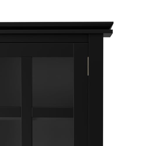 Artisan 38" Wide Solid Wood Storage Cabinet in Black