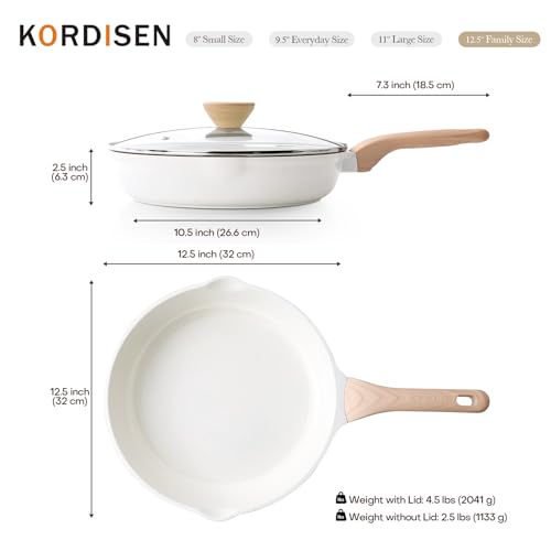 Ceramic Non Stick Frying Pan Skillet with Lid