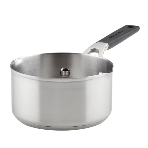 Stainless Steel Induction Sauce Pan with Pour Spouts