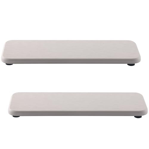 2Pcs Stone Soap Trays Water Absorbing Diatomite Coaster (2 Count)