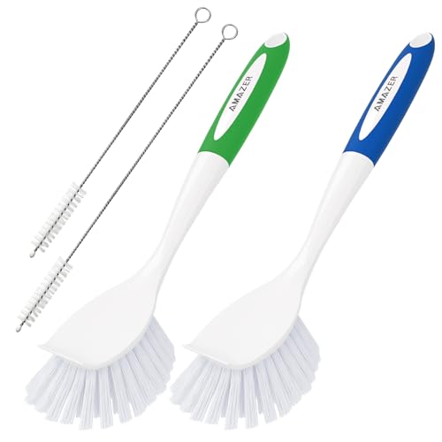 Dish Brush with Handle (4 Count)