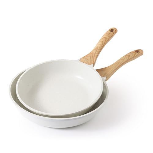 Ceramic Nonstick Frying Pan Skillets (2 Count)