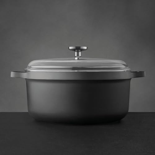 GEM Nonstick Cast Aluminum Stockpot with Glass Lid