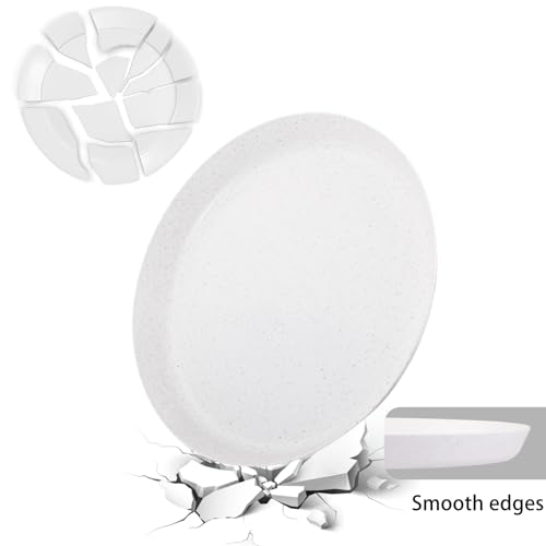EI 18pcs White Wheat Straw Dinner Plates (18 Count)