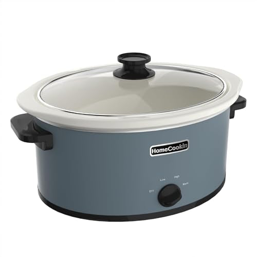 7 Quart Slow Cooker Oval Manual Pot Food Warmer with 3 Cooking Settings