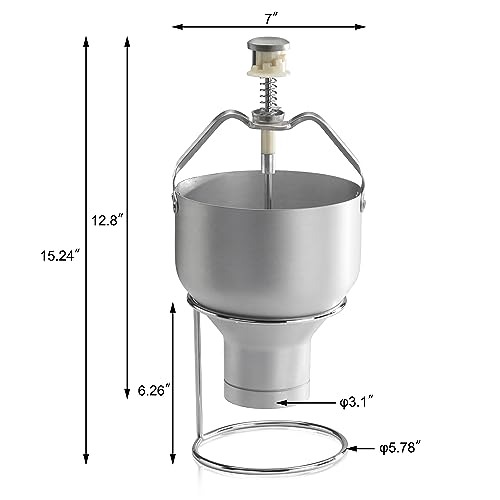 Commercial Aluminum Pancake Batter Dispenser with Stand