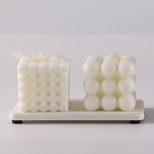 2Pcs Stone Soap Trays Water Absorbing Diatomite Coaster