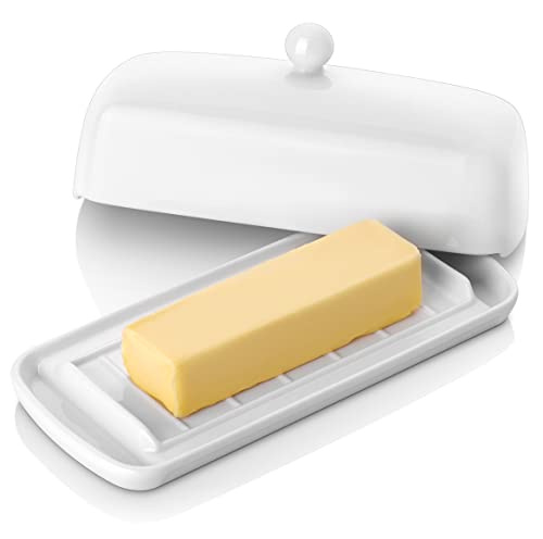 Ceramic Butter Dish with Lid for Countertop
