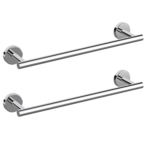 2 Pieces Polished Chrome Bathroom Towel Bar