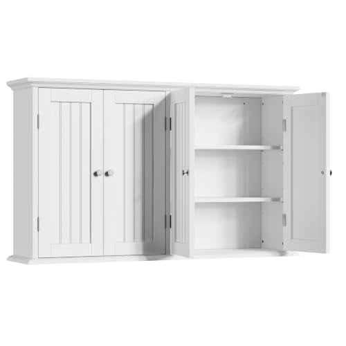 Laundry Cabinet with 4 Doors and Adjustable Shelves