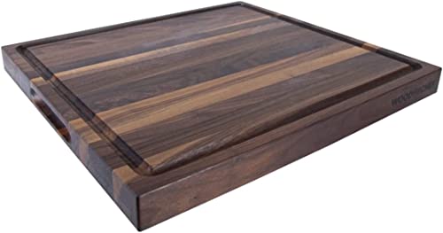 24" Classic Walnut Reversible Cutting Board with Juice Groove