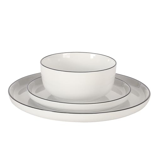 Oslo 12 Piece Porcelain Dinnerware Set