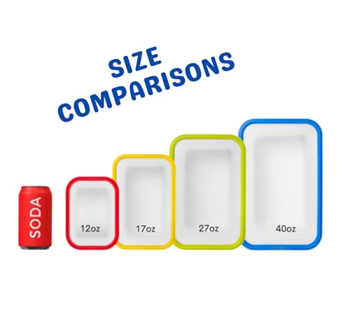 Collapsible Food Storage Containers with Lids (5 Count)