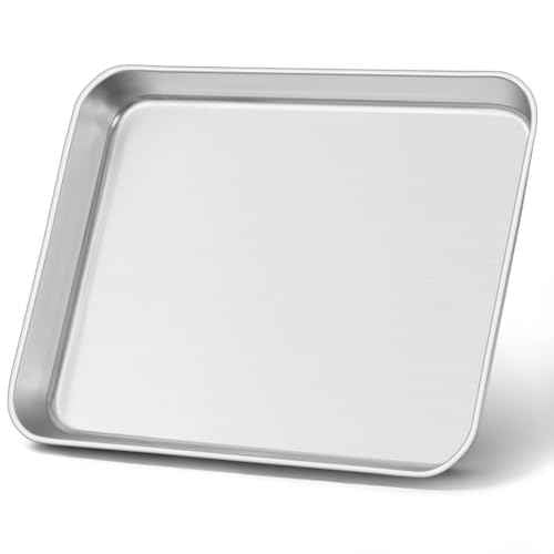 Non Toxic 10x8IN Small Stainless Steel Baking Sheet Pans