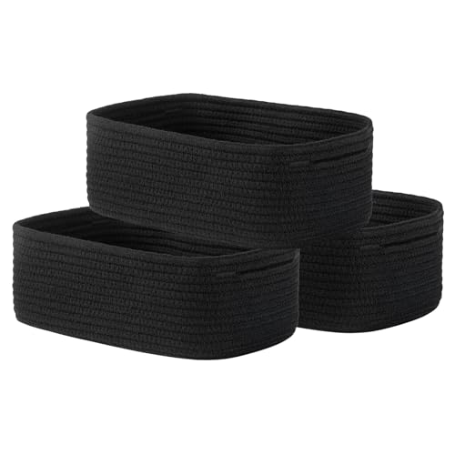 Small Woven Storage Basket for Organizing (3 Count)