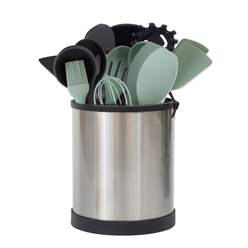 Stainless Steel Kitchen Utensil Holder (32 Ounce)