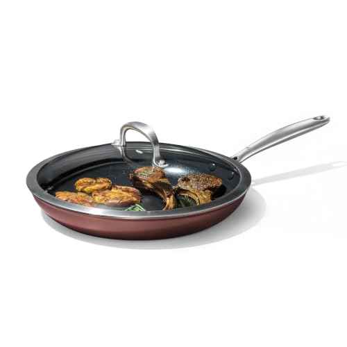 Enhanced 12” Frying Pan Skillet with Lid