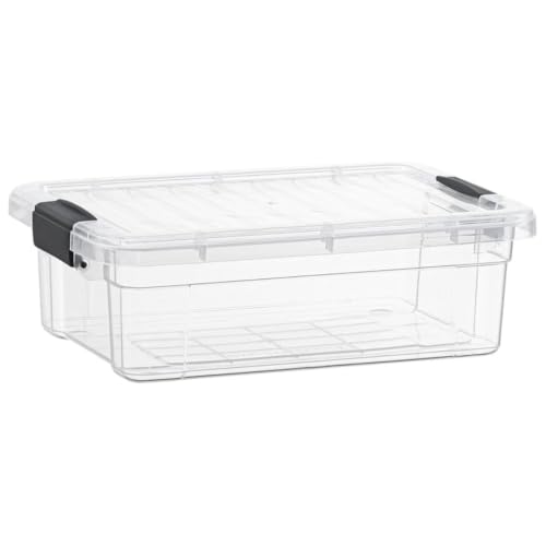 13.7 Quart Clear Plastic Storage Bin with Lid