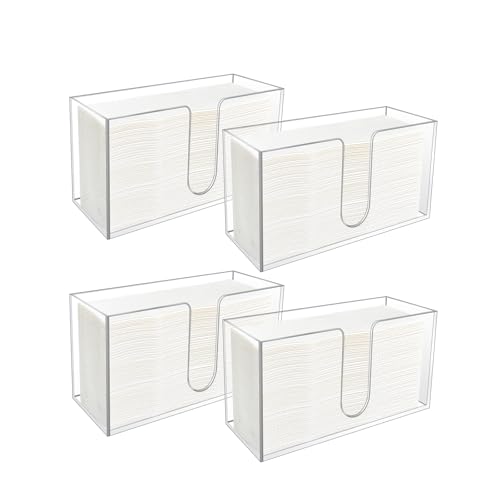 4 Pack Acrylic Paper Towel Holder (4 Count)