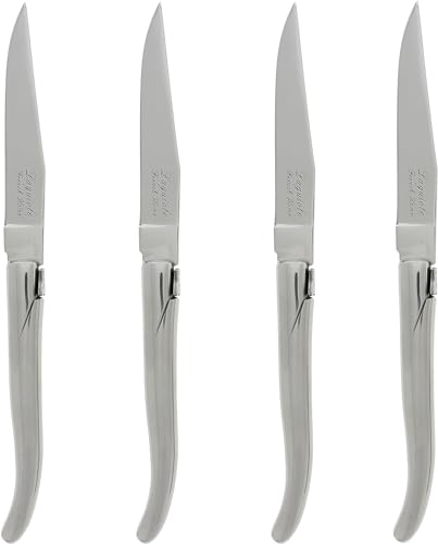 Laguiole Connoisseur Set of 4 Stainless Steel Steak Knives (4 Count)