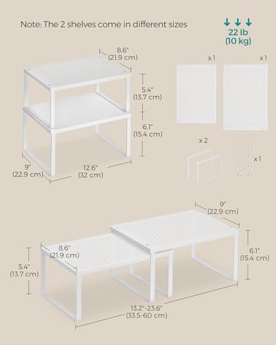 Set of 4 Metal Spice Racks (4 Count)