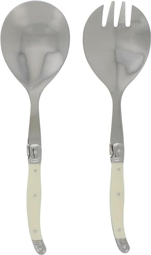 Laguiole Connoisseur Faux Ivory Salad Servers