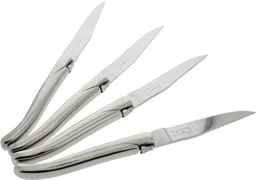 Laguiole Connoisseur Set of 4 Stainless Steel Steak Knives (4 Count)
