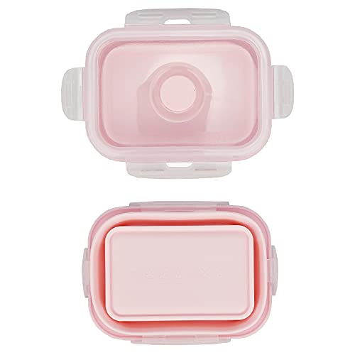 3piece Collapsible Food Storage Containers with Lids (3 Count)