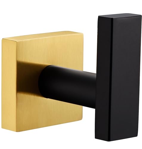 Towel Hook Black and Gold