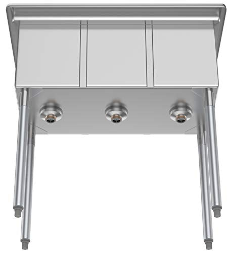 36" 3 Compartment Stainless Steel Triple Bowl NSF Commercial Kitchen Sink