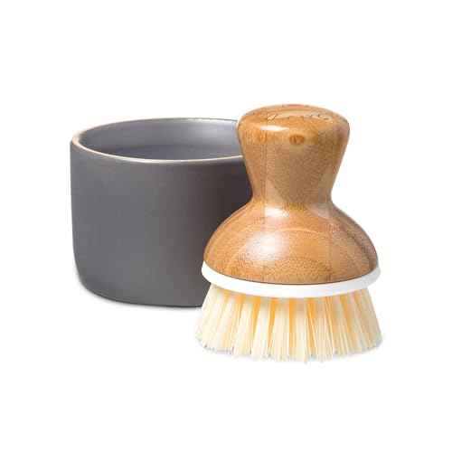 Bubbly Palm Brush & Ceramic Soap Dispenser