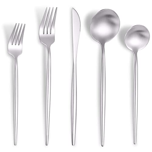 Matte Silverware Set for 6 (30 Count)