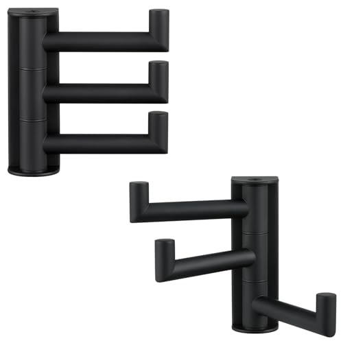 Bathroom Towel Hook Matte Black (2 Count)