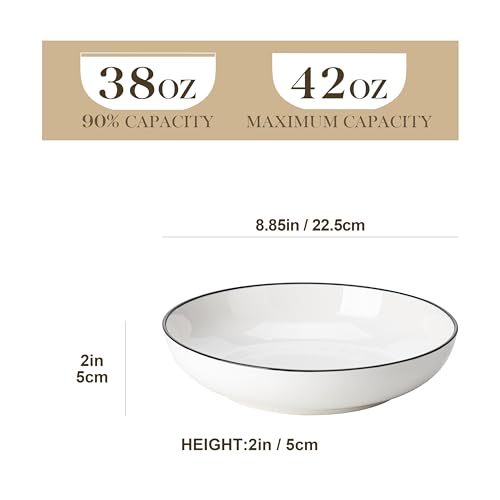 8.85" Large Pasta Bowls (6 Count)