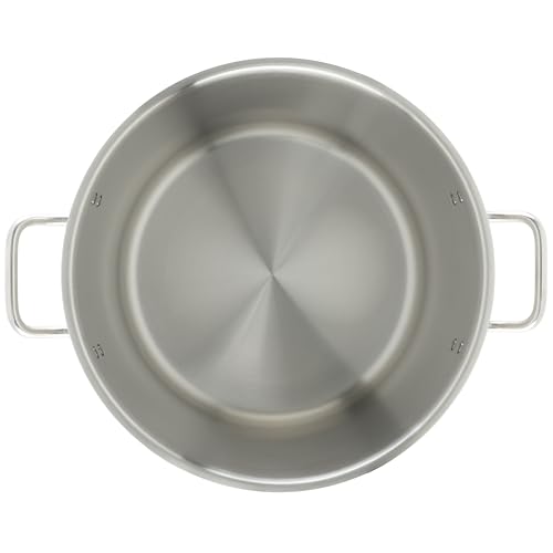 Silver 32 qt Stainless Steel Stock Pot with Cover