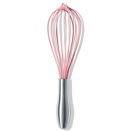 10 Inch Pink Silicone Whisk