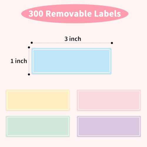 300PCS Removable Labels