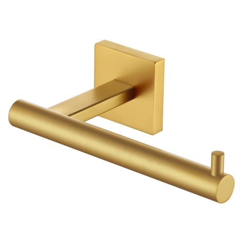 Toilet Paper Holder Tissue Paper Dispenser for Bathroom Toilet Roll Holder Brushed Gold Stainless Steel B2005BG
