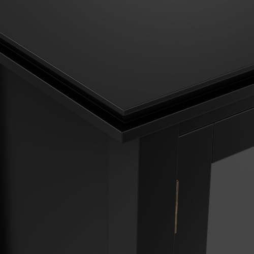 Artisan 38" Wide Solid Wood Storage Cabinet in Black