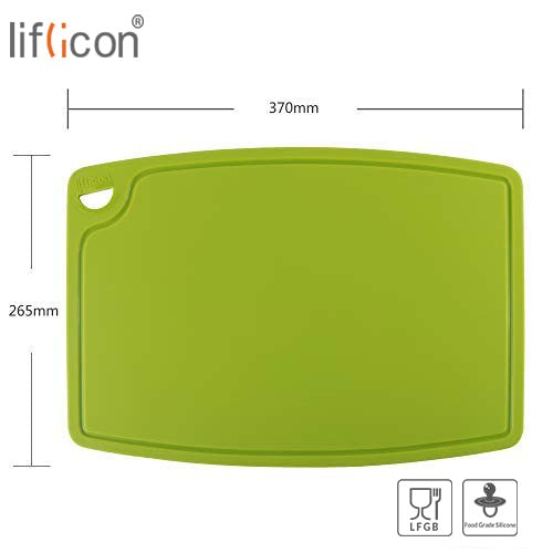 Extra Large Thick Silicone Cutting Board 14.6'' x 10.43'' Chopping Board Flexible Cutting Mats Dishwasher Safe (5 Count)
