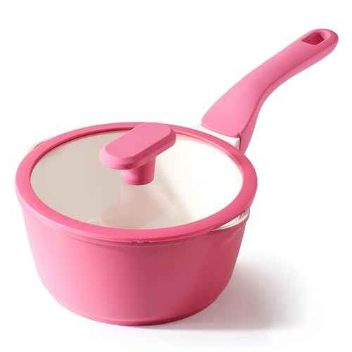 Ceramic Nonstick Saucepan with Lid