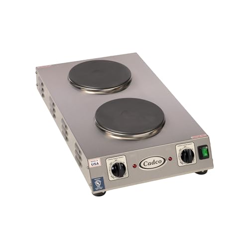 CDR 2CFB Portable Double Cast Iron Space Saver Hot Plate